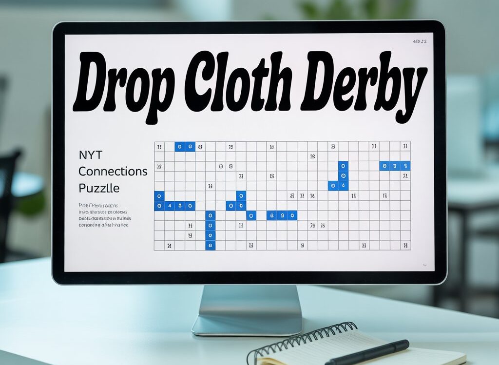 NYT Connections drop cloth derby puzzle