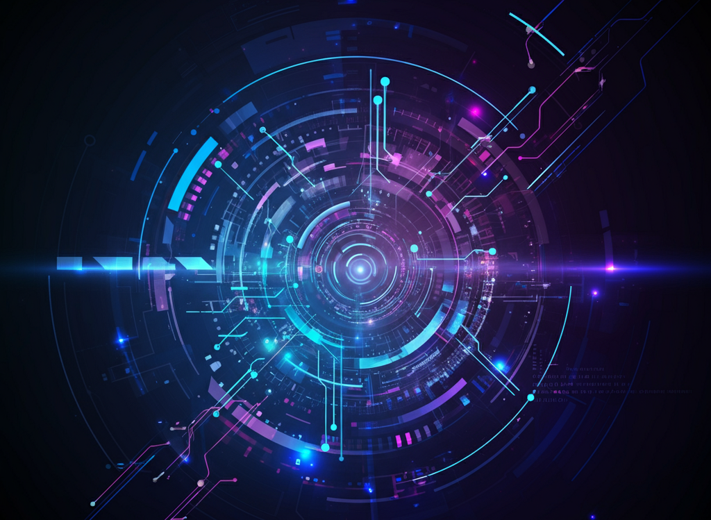 Abstract digital concept of wunonovzizpimtiz with glowing nodes and vibrant lines symbolizing innovation and technology.