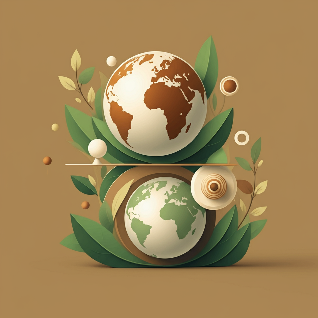 A minimalist feature image symbolizing balance, sustainability, and innovation for the blog post about Giniä.