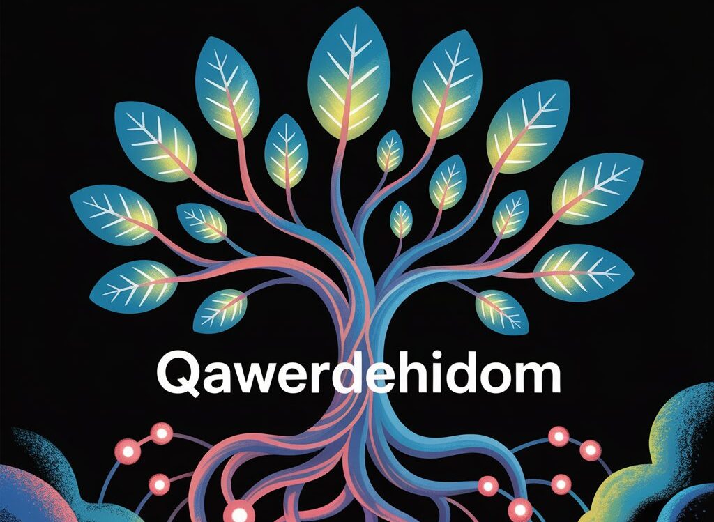 Abstract illustration symbolizing Qawerdehidom with innovation and growth.